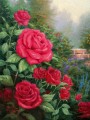 完璧な赤いバラ トーマス・キンケード
